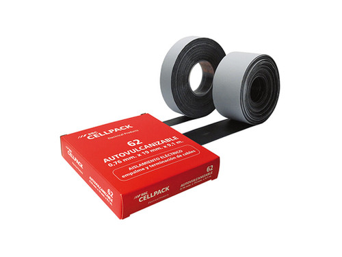 Cinta Autovulcanizable E.P.R Ancho 19mm Espesor 0,75mm Longitud 9,1M - Cellpack
