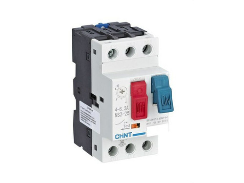 Guardamotor NS2 3 polos 25A regulación 4/6,3A