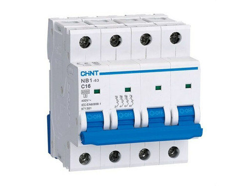 Interruptor Automático Nb1 4P 16A C 6Ka