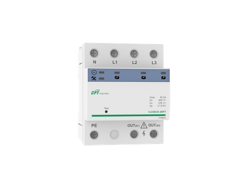 V Check 4Rpt 4P 4 módulos tipo 2 40Ka 230V - Cirprotec