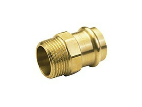 Enlace rosca macho 42 1 1/4 press cobre
