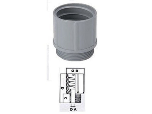 Racor M 50X1.5 gris electroflex Sp 36 - Gaestopas
