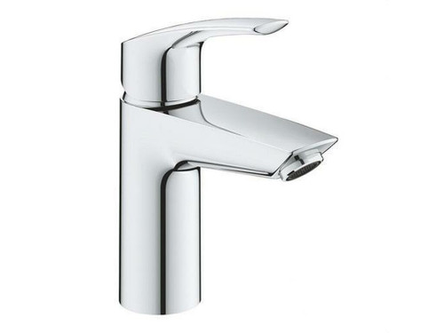 Monomando lavabo 1/2" tamaño S Eurosmart 2021 cuerpo liso Silkmove ES Cold Start cromo