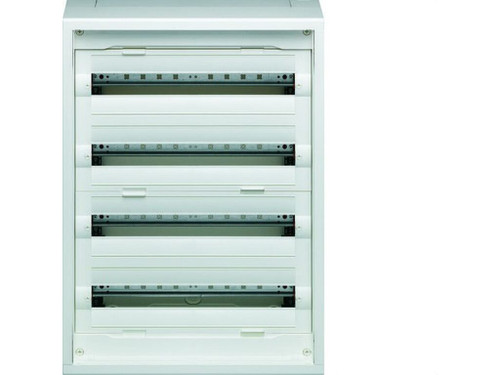 Caja distribución superficie new VEGA D con 4 filas 96 módulos sin puerta - Hager