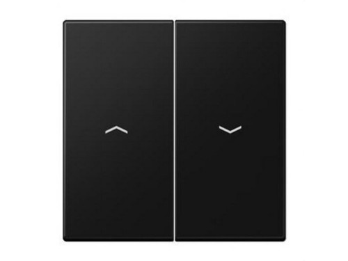 Tecla doble persiana negro mate LS990
