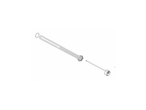 ReSistencia eléctrica de apoyo G 1.1/4" para equipos termosifón 2,0Kw 1X230V