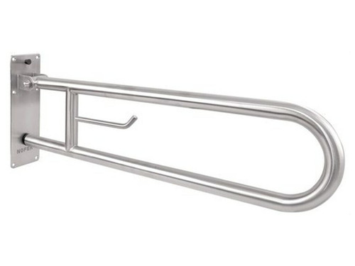 Barra abatible 800 inox Satinado con Portarrollos