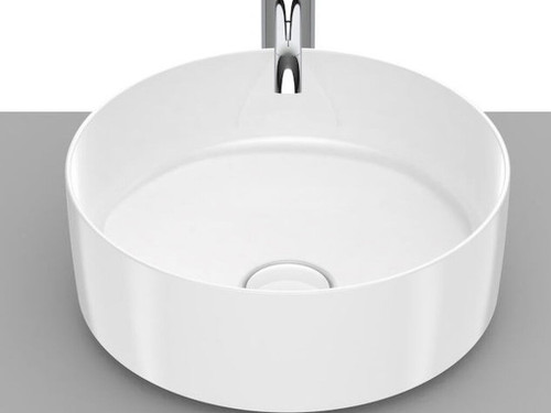 Lavabo sobre encimera 370X140 redondo blanco - Roca