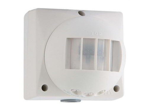 Detector Movimiento Pared Interperie 10A Regulable - Rodman
