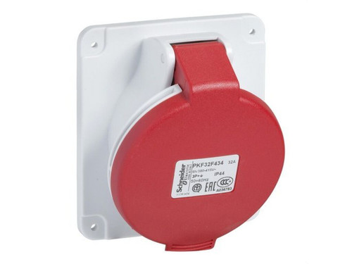 Base empotrar inclinada 32A 3P+N+Tt 380-415V IP44 - Schneider Electric
