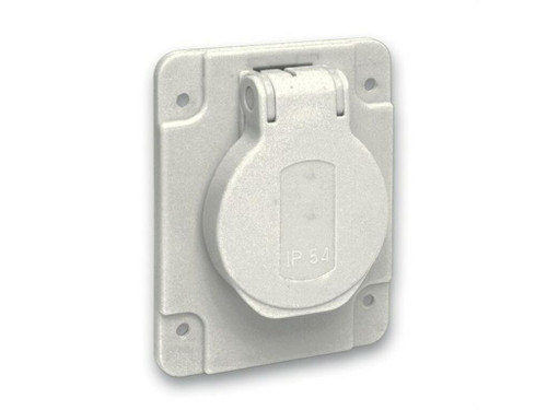Base 10/16A 2P+Tt apriete Posterior 65X85 gris