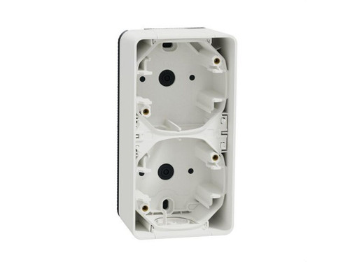 Caja Doble Superficie Vertical de La Gama Mureva Styl Color blanco - Schneider Electric