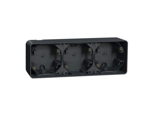 Caja triple mureva Styl gris para instalación en superficie horizontal (IP55) - Schneider Electric