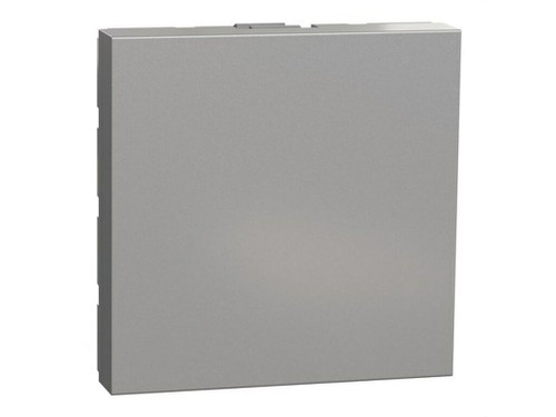 Tapa ciega 2 módulos aluminio Studio