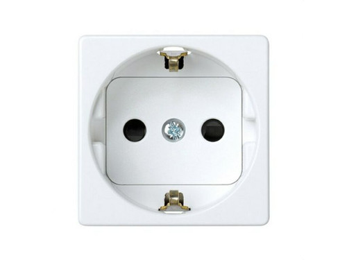Base enchufe Schuko E.Tornillo blanco S 27