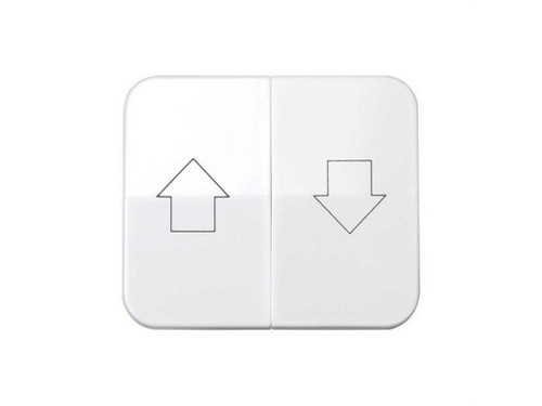Tecla doble para mecanismos de persianas Simon 75 blanco - Simon