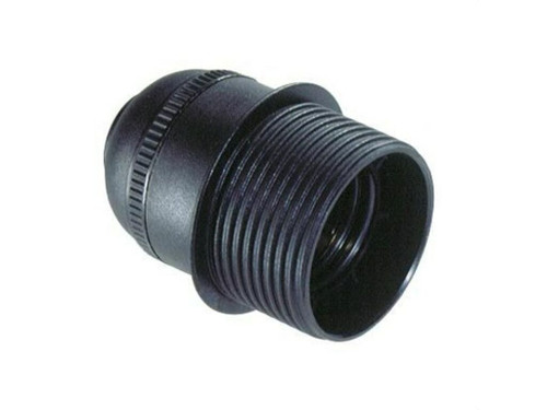 Portalamparas Sante E27 cuerpo roscado con Tope negro