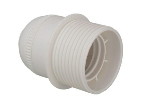 Portalamparas Sante E27 cuerpo roscado con Tope blanco