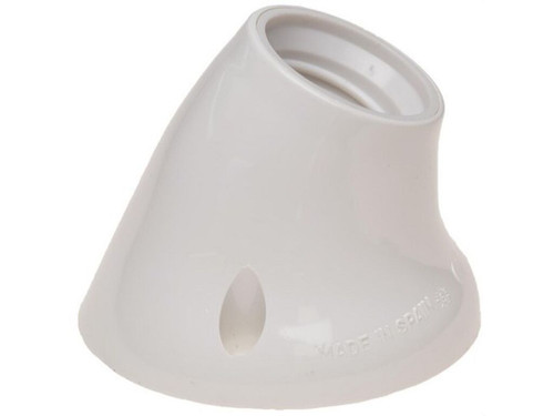 Portalámparas E-27 de superficie 4A 250V Zócalo curvo blanco - Solera