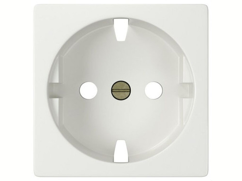 Tapa ancha para enchufe 2P+TT Sol Teide blanco - BJC