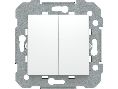 Conmutador doble serie Viva blanco - BJC
