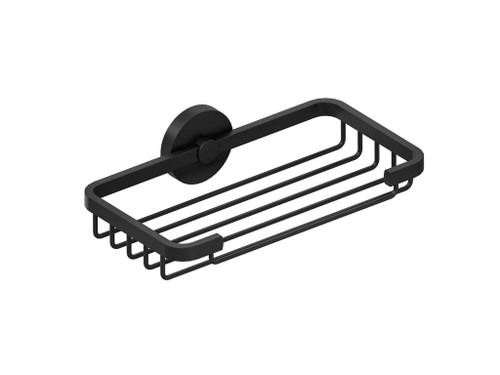 Jabonera Start Sesta pared 20 cm negro mate - Cosmic