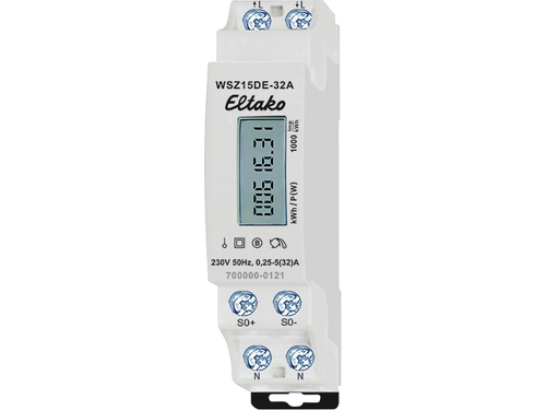 Contador energia monofásico 32A carril - Eltako
