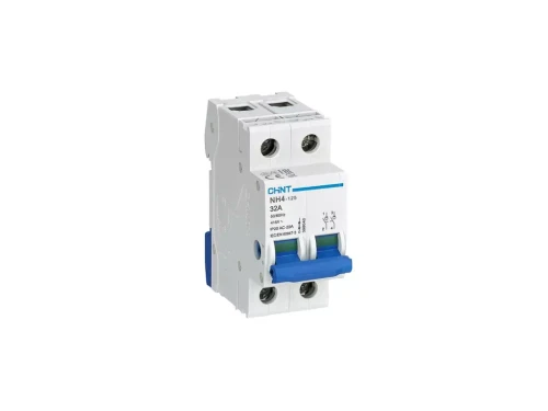 Interruptor secciónador 2P. 40Amp. mando bloqueo N/G placa fijación - Gave