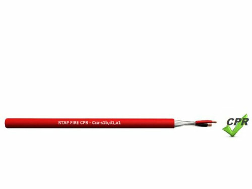 Cable apantallado 2X1,5 rojo Lszh (incendio R100)