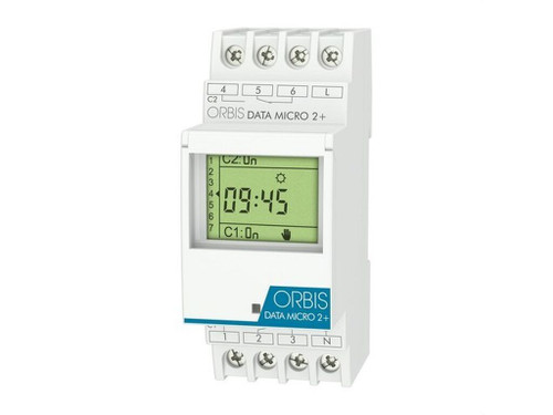 Interruptor Horario digital Data micro2+ 2Co 2M dia/Semana 230V - Nofer - Orbis