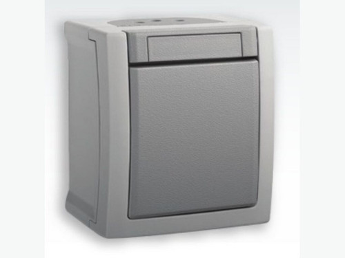 Interruptor 10A 250V IP54 gris pacific - Nofer - Panasonic Viko