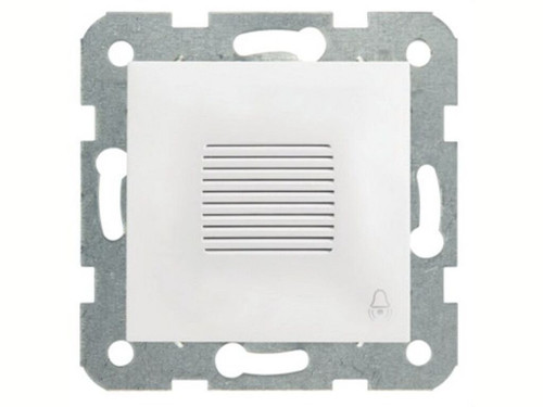 Zumbador Karre 230V bastidor metálico garras tapa blanca - Nofer - Panasonic Viko