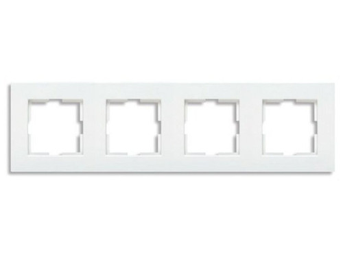 Marco horizontal KARRE PLUS con 4 elementos blanco - Panasonic Viko