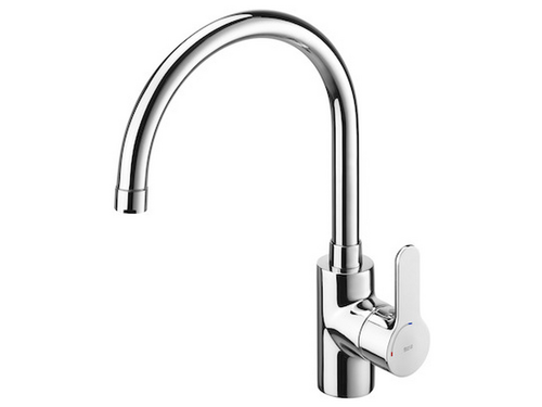 Grifo de cocina monomando con caño giratorio cromo L19 - Roca