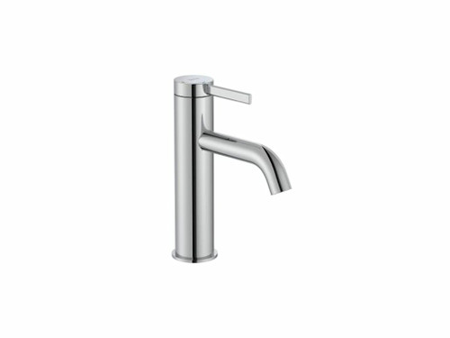 Mezclador para lavabo Ona cuerpo liso con aireador y válvula click clack cromado