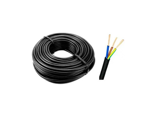 Carrete 10 mt manguera redonda 3G2.5 negro - Rubilec