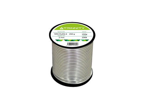 Trinnity rollo estaño CU tipo 6 250Gr. (Verde claro)