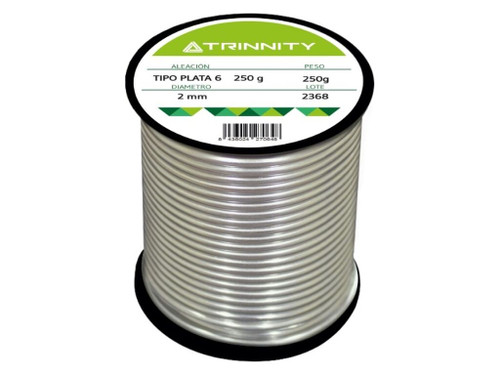 Rollo Estaño Cu Tipo 6 250Gr. (Verde Claro) - Trinnity