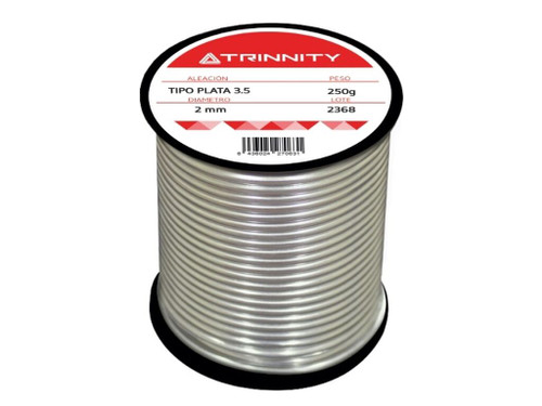 Rollo Estaño Cu Tipo 3,5 250Gr. (Rojo) - Trinnity
