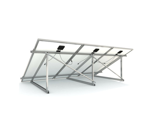 Estructura triangulo cerrado 4 panel vertical 2X1M inclinado 30º - Sunfer
