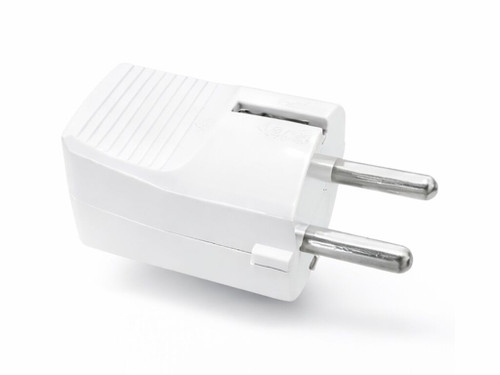 Clavija 2P+T 10/16A 250V teracor machooplástico color blanco - Trinnity