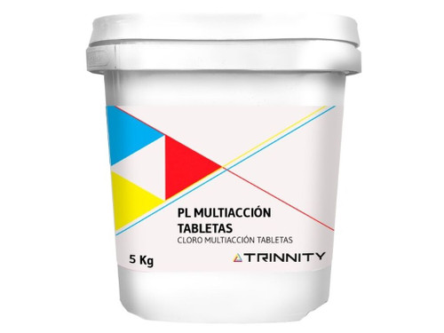 Cloro multiacción tabletas 250Gr Bote 5kg - Trinnity