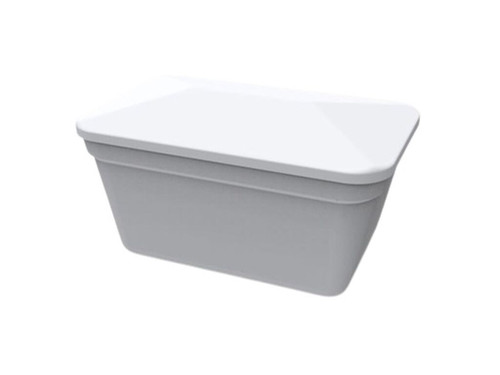 Depósito poliester alim.200L rectangular con tapa