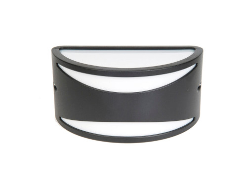 Aplique ciclón E27 antracita aluminio policarbonato IP54 - Dopo