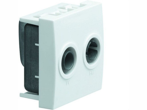 Toma TV+FM directa SYSTO blanco - Hager