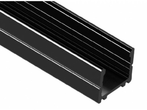 Perfil aluminio tira Led line 15 negro - Luxlight