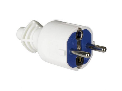Clavija 2P+T 16A 250V PVC Blanco - Solera