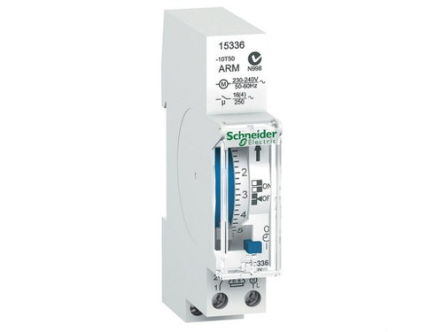 Interruptor horario analógico IH 24h con 1 módulo 100h 1C-16A - Schneider Electric