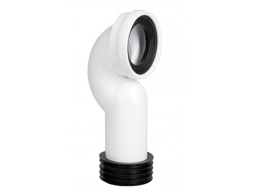 Manguito inodoro S-486 elástico acodado corto ajustable interior 110 - Aliaxis