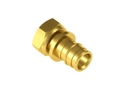 Racor móvil 20-1/2" de latón para tubos PEX-a